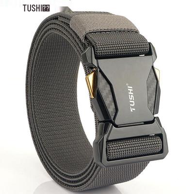 Men's Tactical Quick Release Nylon Elastic Belt