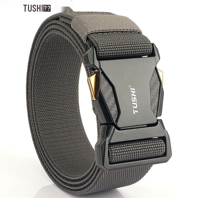 Men's Tactical Quick Release Nylon Elastic Belt