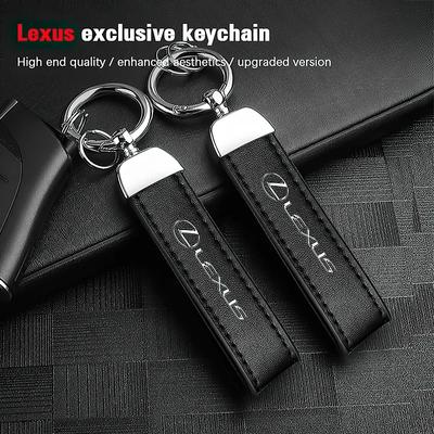 Calfskin Car Keychain Zinc Alloy Auto Keyring Accessories For Lexus ES RX NX LS UX LM LX GX LC RZ IS CT GS RC HS SC TX LBX
