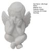Little Angel Statue, Small Cherub Angle Sculpture, 3D Printed Holding Face Angel Figurine for Shelf, Home, Office Desk, Car Decor, Sympathy Gift for