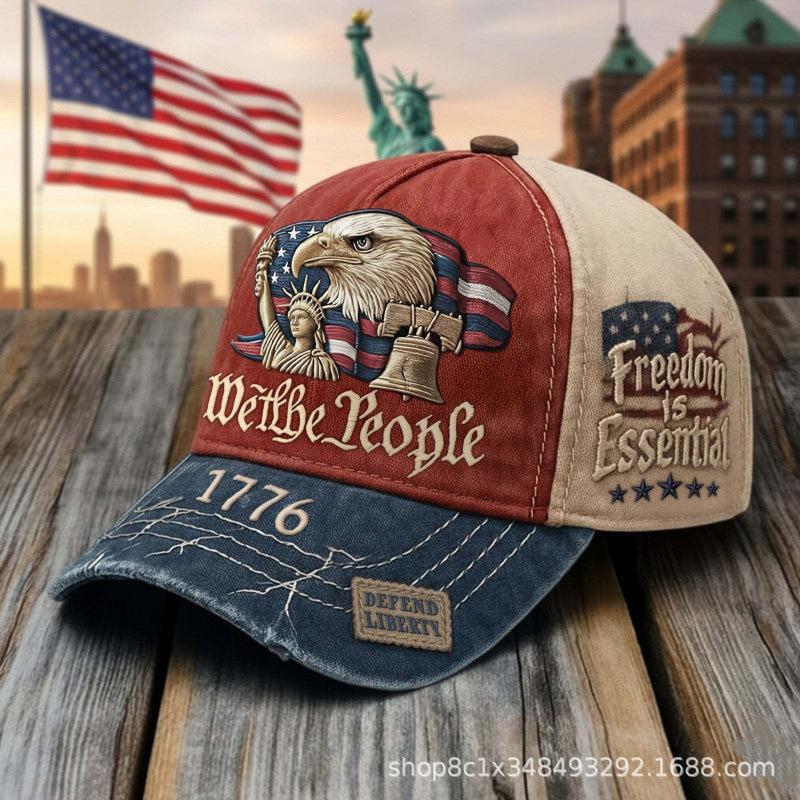New Baseball Cap American Anniversary Hat Sun Cap D Digital Printing Cap