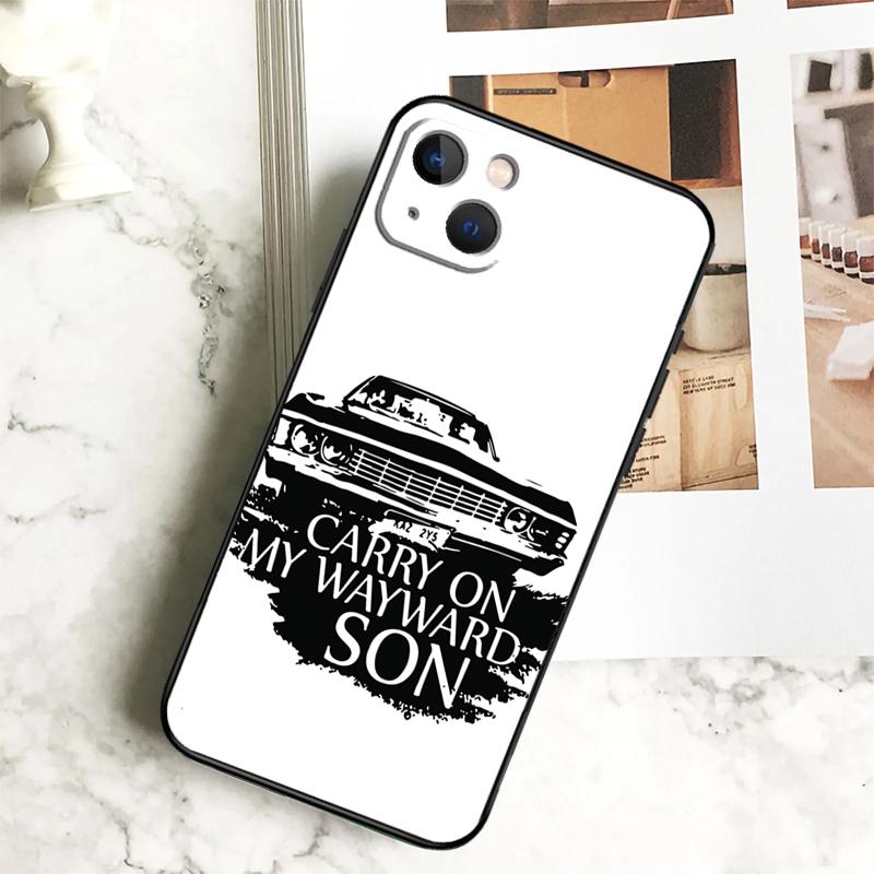 Supernatural CARRY ON WAYWARD SONS Phone Case For iPhone 17 16 14 13 12 11 15 Pro Max Plus 12 13 Mini 16e 17 Air Cover Coque