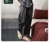 Xuan Liang's New Summer Sleepwear Men's Ice Silk Thin Short Sleeved Pants Simulation Silk Plus Size Home Suit Set