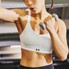 Under Armour Continuum Solid Crossback Medium Support Sports Bra Women Underwear White 1372559-100