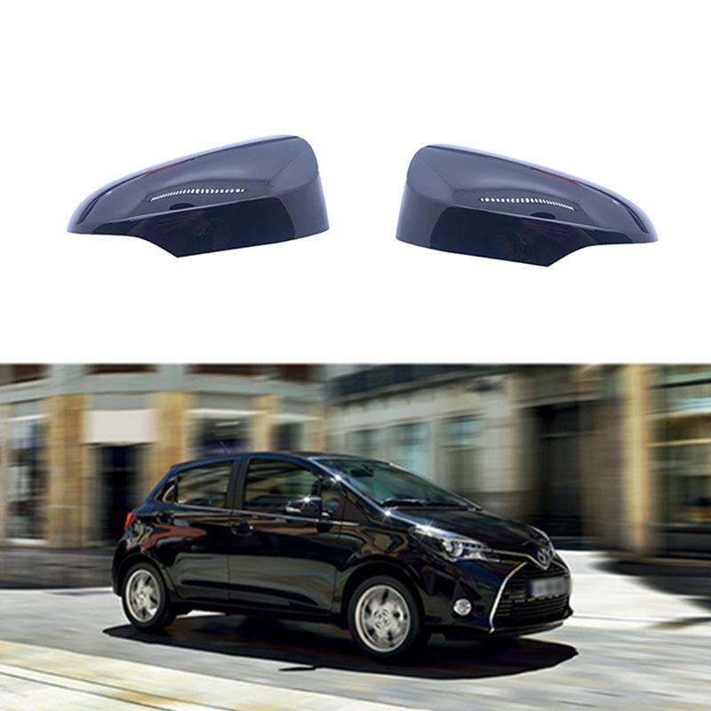 

Rearview Mirror Cover Decoration for 12-18 Yaris Black Pair