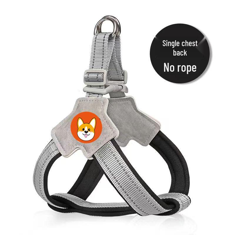 Breathable Vest-Style Dog Harness and Leash for Small To Medium Breeds Like Shiba Inu, Corgi, and Teddy