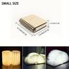 1pc Creative Folding LED Book Lamp - Rechargeable, 3-Color Changing Soft Light, Eye-Care Table Lamp for Bedroom Decor,USB Powered,Warm Ambient Glow