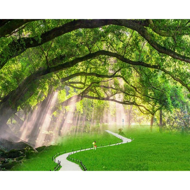 3d Tapet Natur Träd Landskap Tapet Vardagsrum Sovrum Vägg Fresk Tapet För Väggar