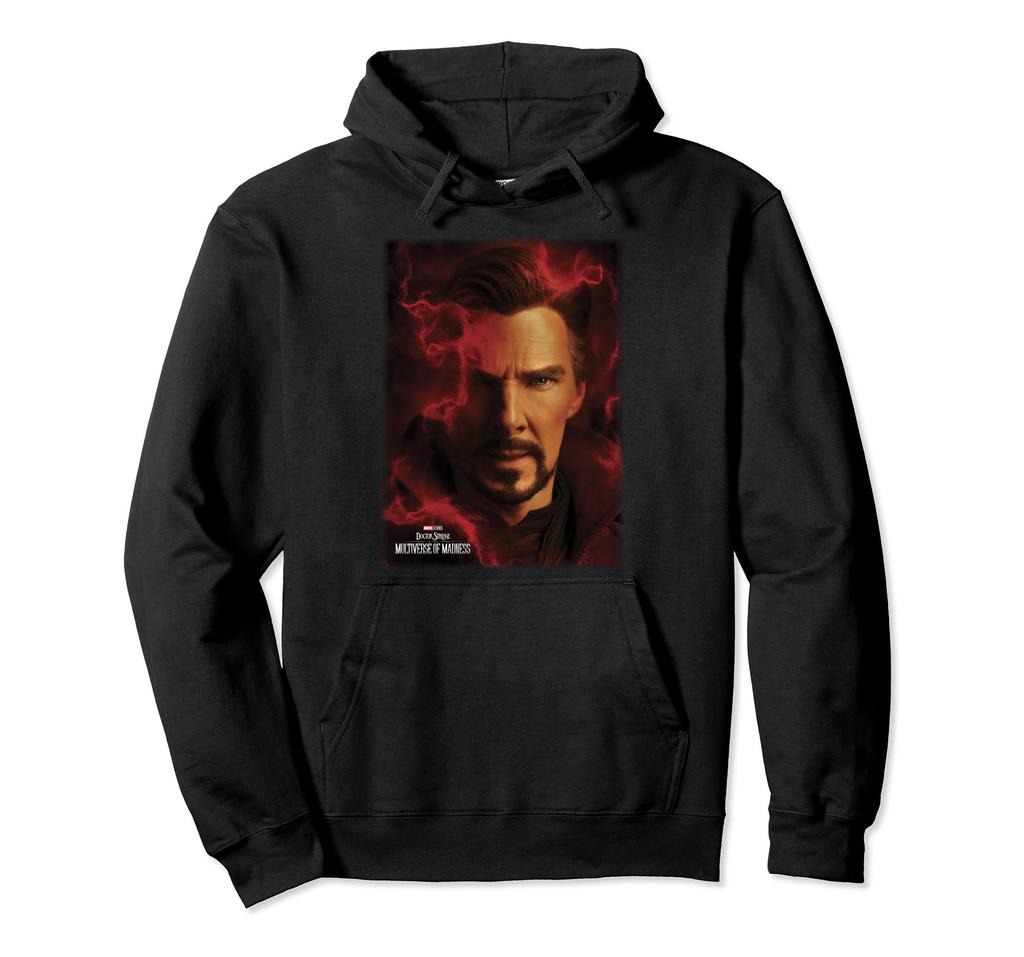 Marvel Doctor Strange 2 Doctor Strange Big Face Flame Poster Hoodie