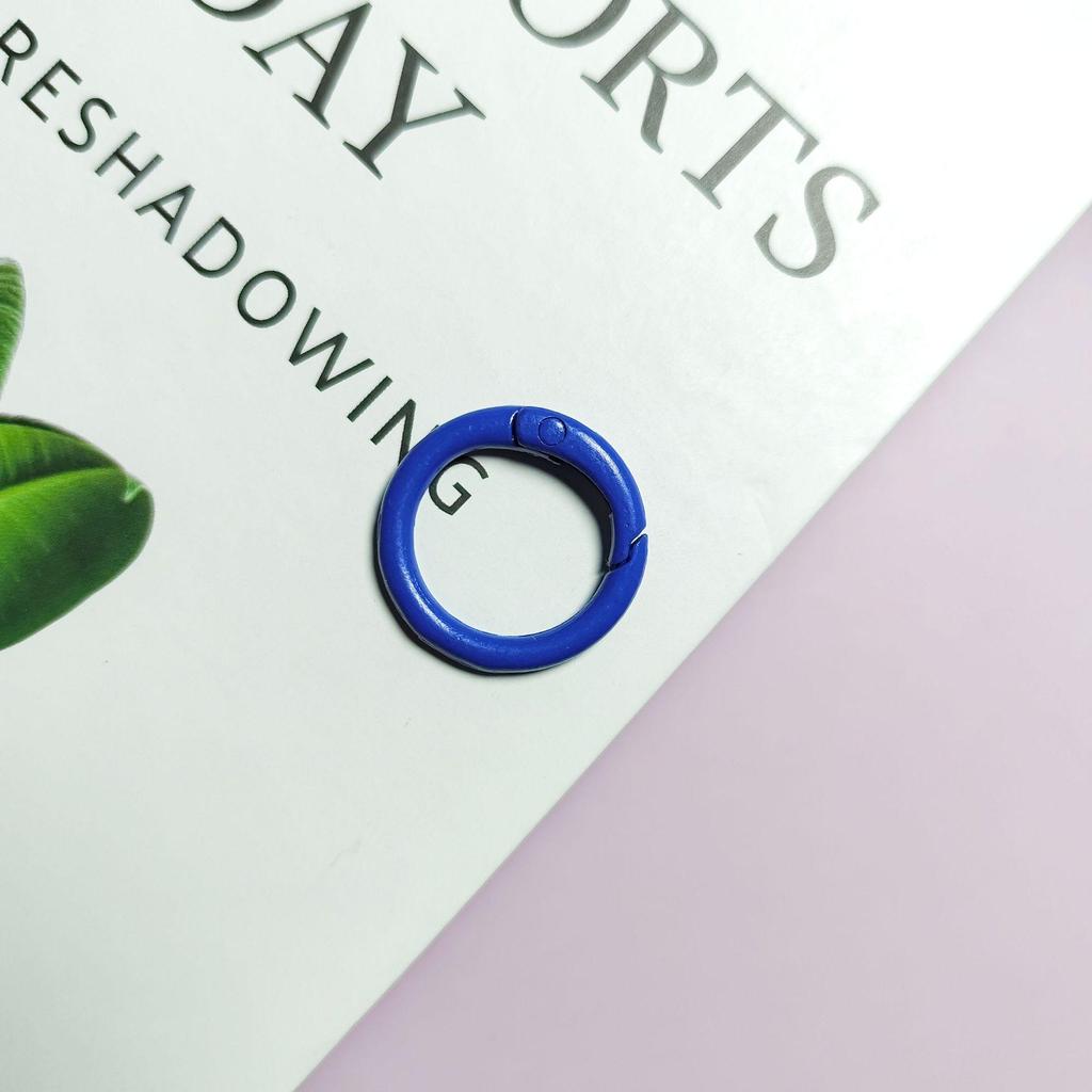 24mm Colorful Spring Snap Hook Candy Color Keychain Accessory - Round Ring Buckle