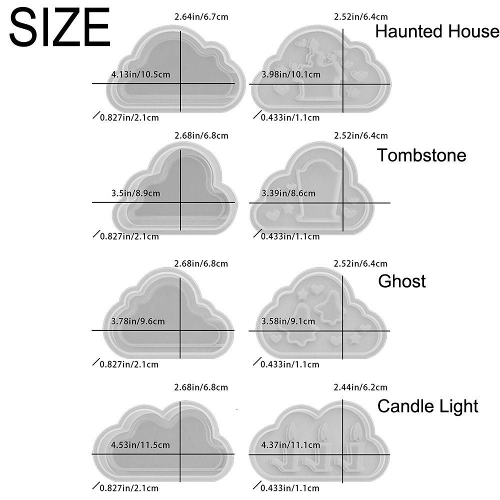 Creative Candle Lamp Silicone Mold Soft Halloween Candle Jar Mold  Party Decoration