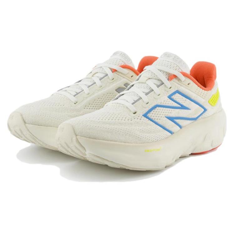 Nye New Balance Fresh Foam 1080 V13 Sko 'Hvit Oransje Blå' Dame W1080O13