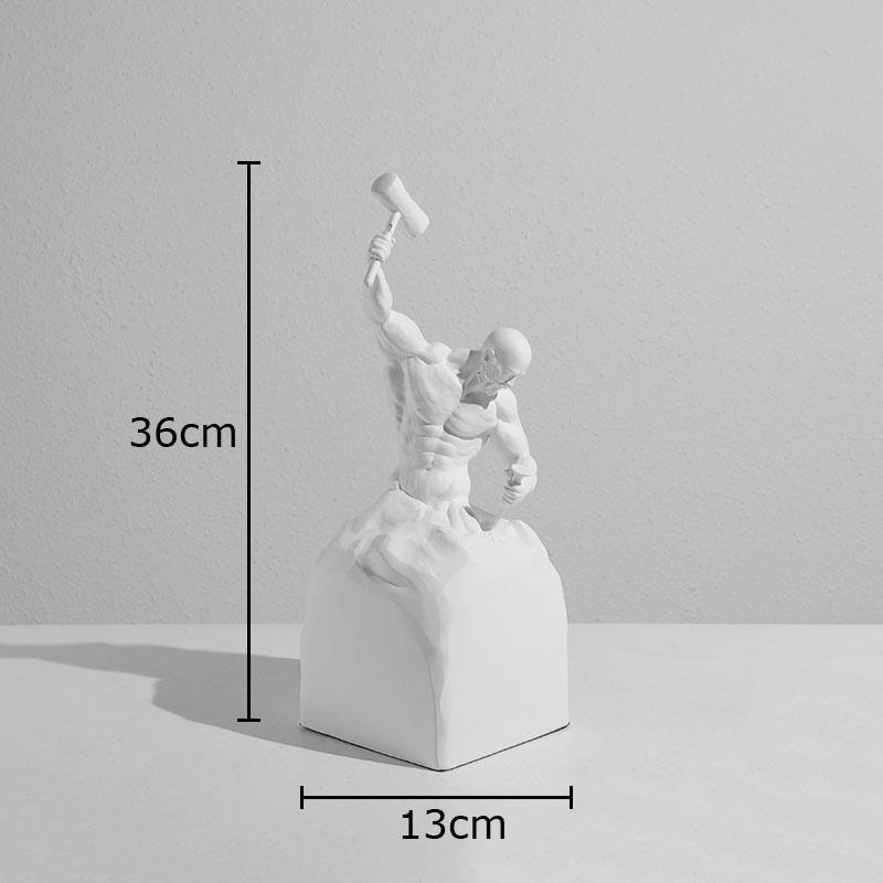 Sculpting Oneself Abstract Artworks Character Statue Desk Decoration Ornaments Inspirational Figures Sculpture Resin Crafts