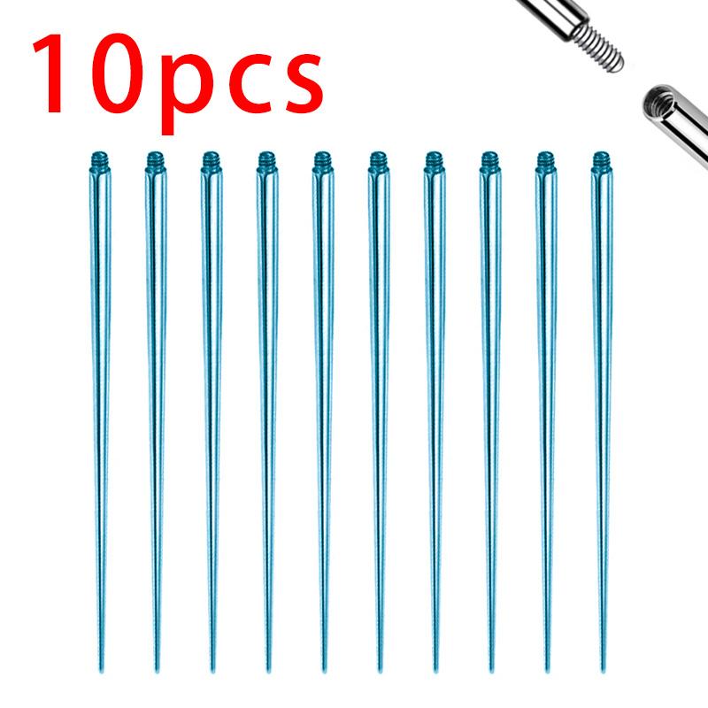 10pcs ASTM F136 TItanium Insertion Pin Taper for Thread Nostril Piercing Taper Push in Earring Implantation Grade Piercing Tool