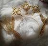 Halo Headpiece Goddess Mary Angels Gold Crown Beading Headband Lolita Hair Hoop Gorgeous Christmas Halloween Wedding Headdress