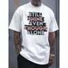 European Sizes Men's White T - Shirt: Solo Shine: Empowerment Tee