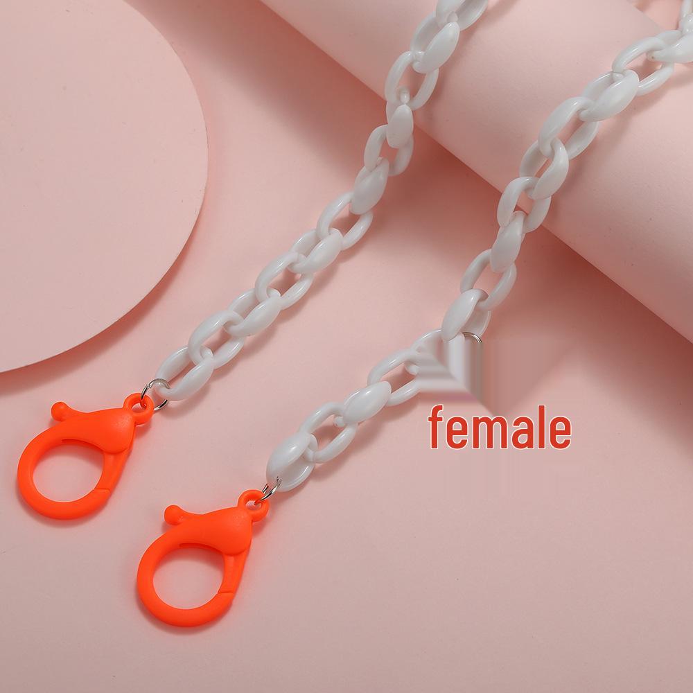Korean Popular Acrylic Mask & Glasses Chain, Anti-Choking Floral Design for Kids & Adults, Anti-Lost Strap