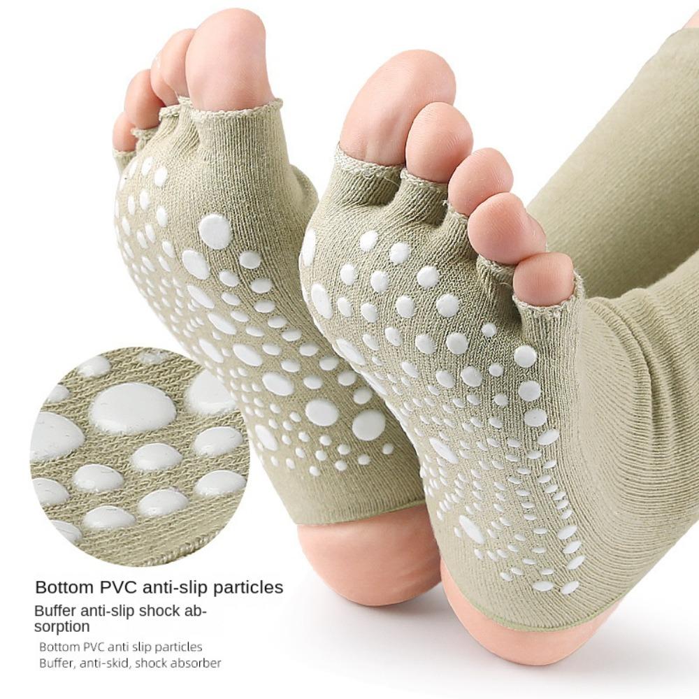 Toe Separation Exposed Sport Five Finger Socks Short Cotton Socks  Yoga