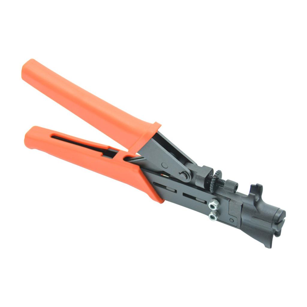 Compact Wire Stripper Multi Purpose Plier Wire Crimper Adjustable PP & Tool Steel Made for RG59/8RG6/RG11/75-5/75-7