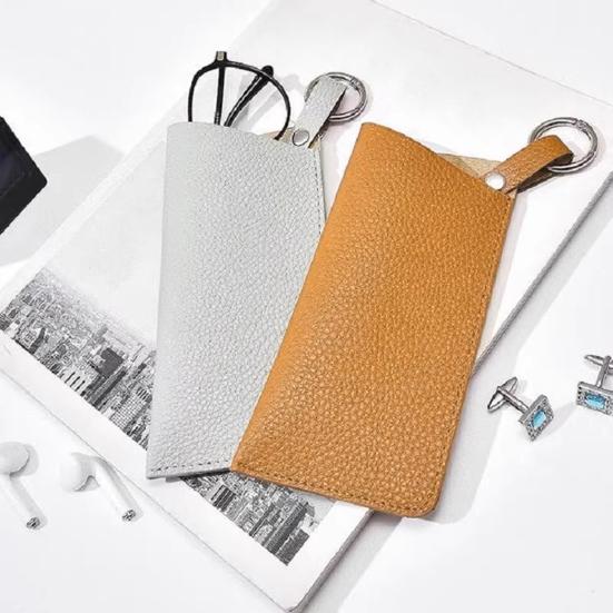 Eyeglass Case Sunglasses Storage Bag Waterproof Wear Resistant Solid Color Easy Access Eyeglasses Soft Holder Pocket Case