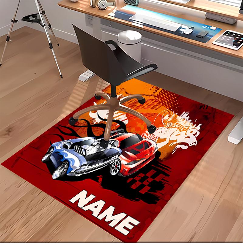 Custom personalization Hot Wheels Unleashed Print Area Rug - Soft, Washable Non-Slip Indoor Mat,Living Room,Home&Office Decorative Rug