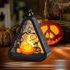 Halloween Pumpkin Lantern Witch Portable Carry Light Trick or Treat Decoration Party Scene Setup Props for Mantel Cabinet Decor