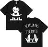 Rapper Jul New Album Graphic Print Loose Tshirt Man Woman Fashion Gothic Casual T Shirt Shortsleeved Cotton Oversized Cozy Tops