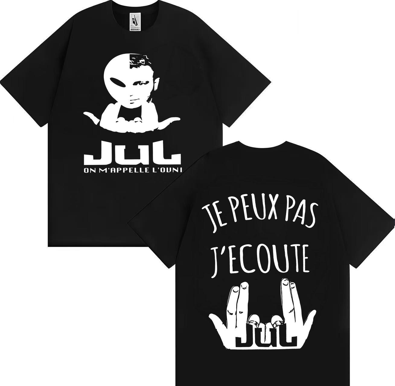

Rapper Jul New Album Graphic Print Loose Tshirt Man Woman Fashion Gothic Casual T Shirt Shortsleeved Cotton Oversized Cozy Tops S разноцветный