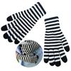 Winter Men Knitted Gloves Mobile Phone Touch Mitten Thicken Striped Striped