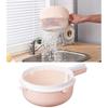 Handle Draining Basket Plastic Double Layer Colander Bowl for Fruit Washing, Vegetable Washing and Water Draining