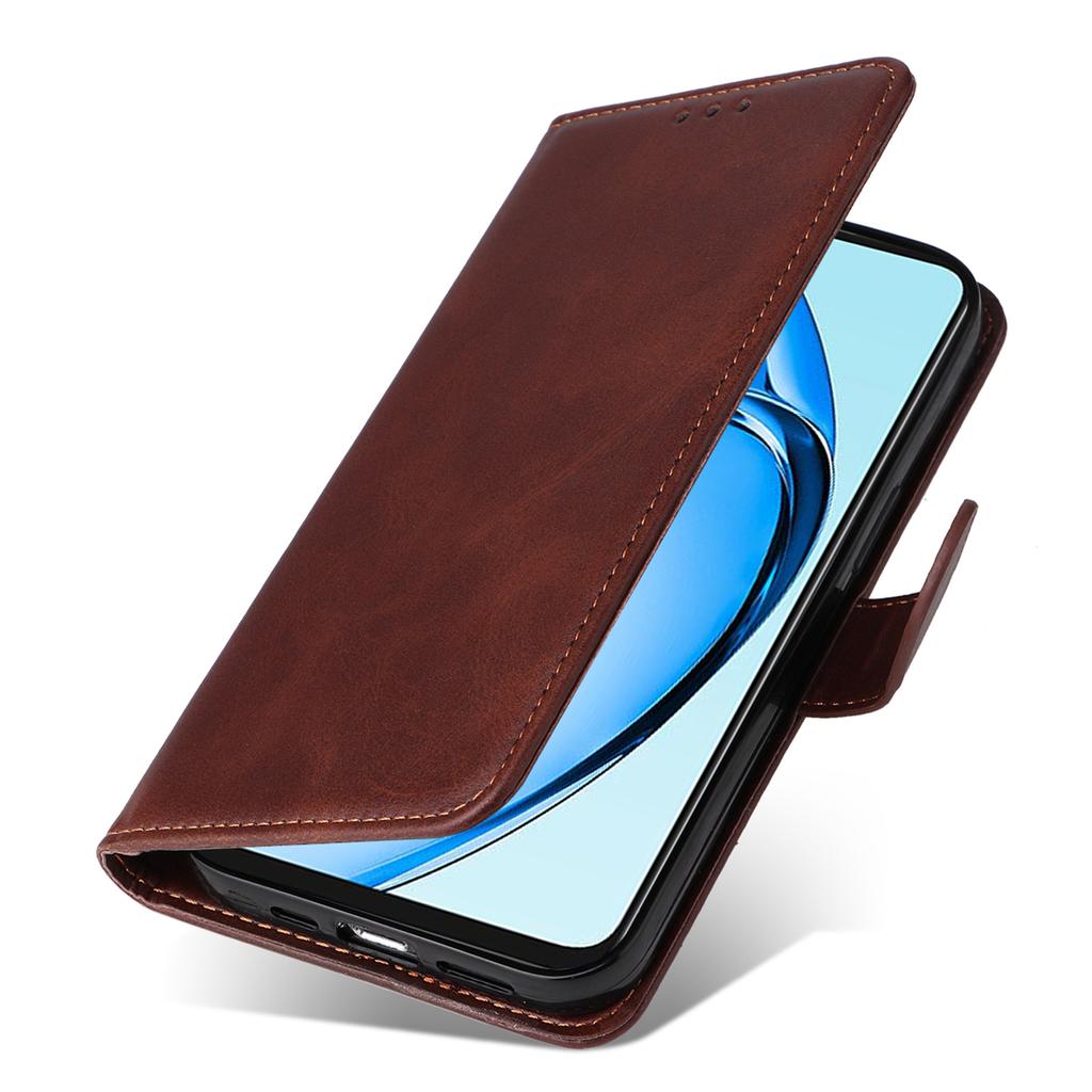 Pentru Oppo A60 4G Husă de Piele Textură Vițel Portofel Cataramă Magnetică Husă Telefon Mobil