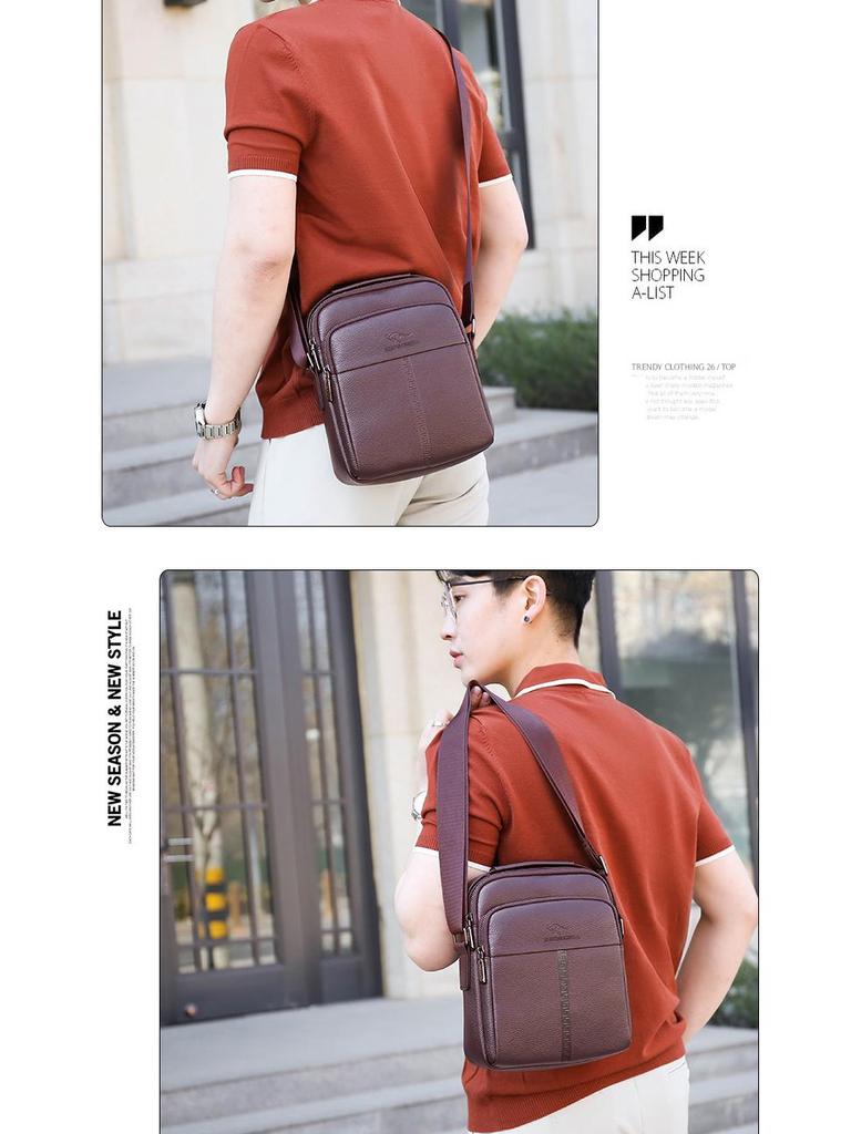 Men’s Korean Style Casual Crossbody Shoulder Bag - Fashionable Messenger Backpack