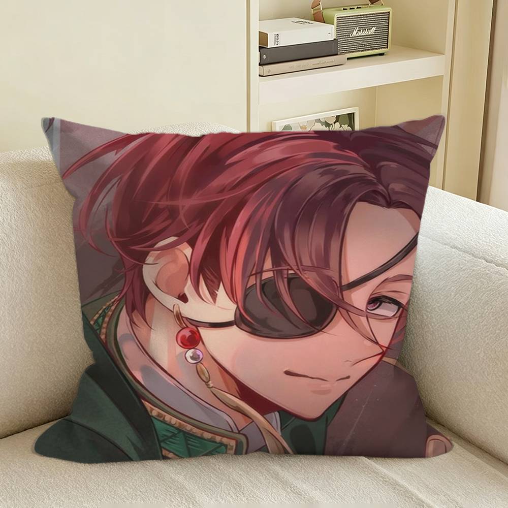 HHayato Suo WWINDBREAKER Square Sofa Pillow Cover Solid Color Living Room Home Decor Cushion Case