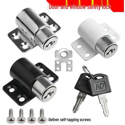 Universal Sliding Door & Window Lock, Child Safety Fastener for Plastic, Steel, & Aluminum