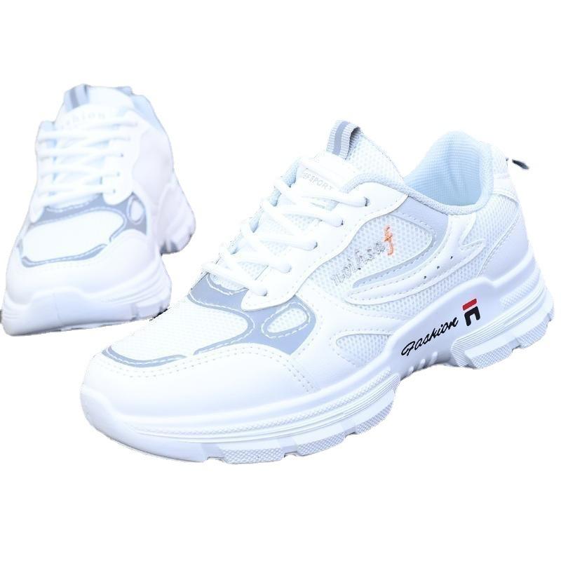 Korean Version Breathable Dad Shoes Women's Mesh Student Sports Shoes 2025 New Spring and Summer Trendy Shoes Versatile Casual Little White Shoes