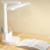 3 Levels Dimmable LED Desk Lamp Eye Protection Foldable Design Night Light White Color Touch Switch Table Lamp Bedroom Lighting