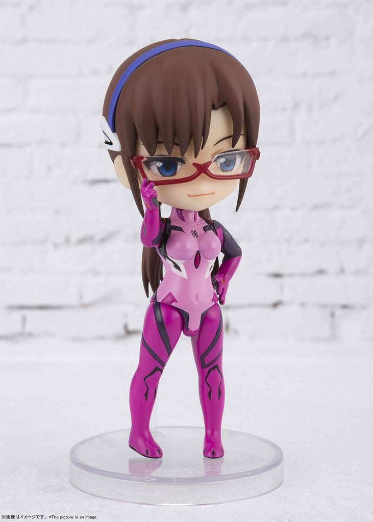 TAMASHII NATIONS Figuarts mini Evangelion Makinami Mari Illustrious figurină mobilă pictată de aproximativ 90 mm PVC și ABS