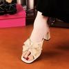 Style Shoes - Thick Heel Sandals for Women, New Arrivals, Highly Versatile, High Heel Open-toe Slippers
