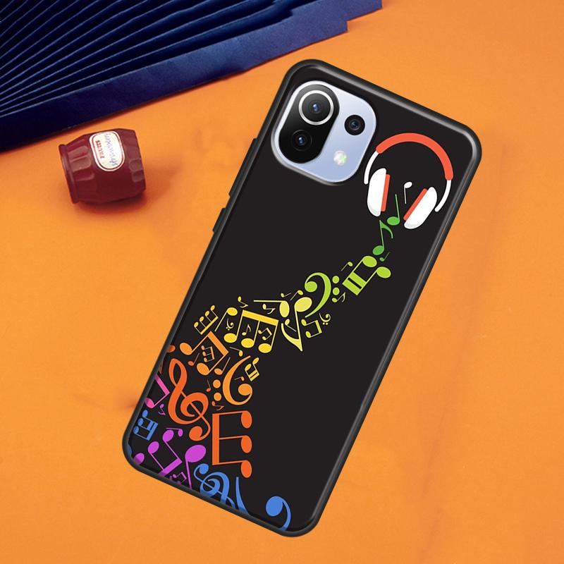 Music Notes Case For POCO F5 X3 X5 Pro F3 F4 X4 GT M5s C40 Cover For Xiaomi 13 11T 12T Pro 12 Lite 12X