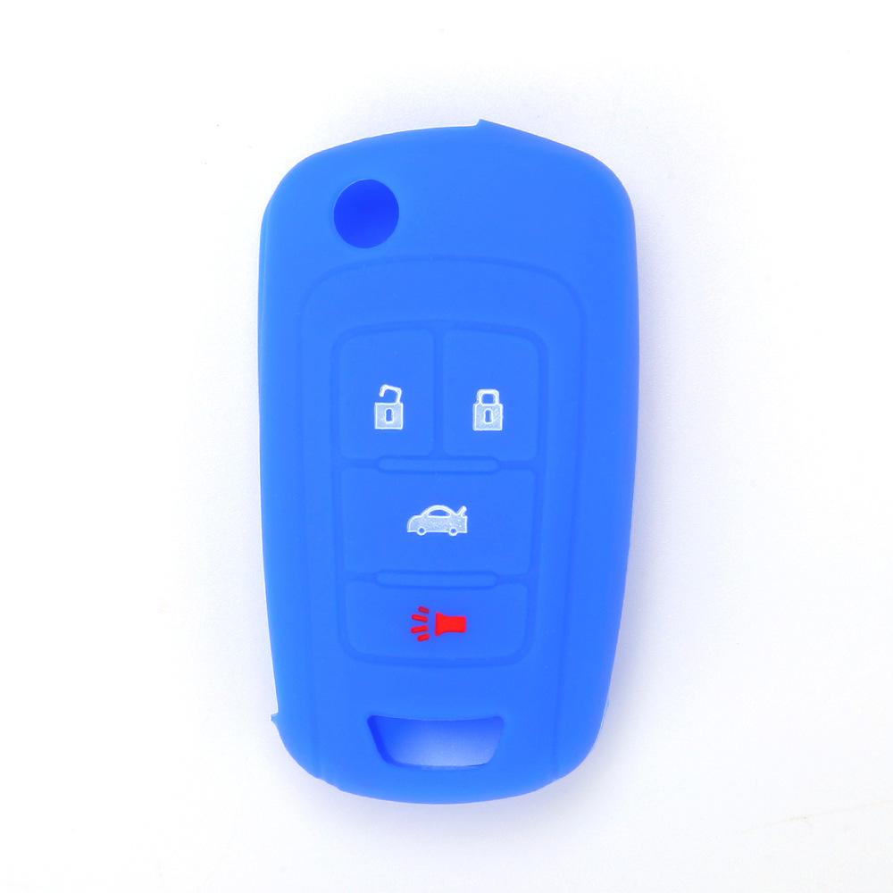For Buick 4-button Old LaCrosse Silicone Key Cover Soft Rubber Key Bag Car Remote Control Anti-theft Device Protective Cover