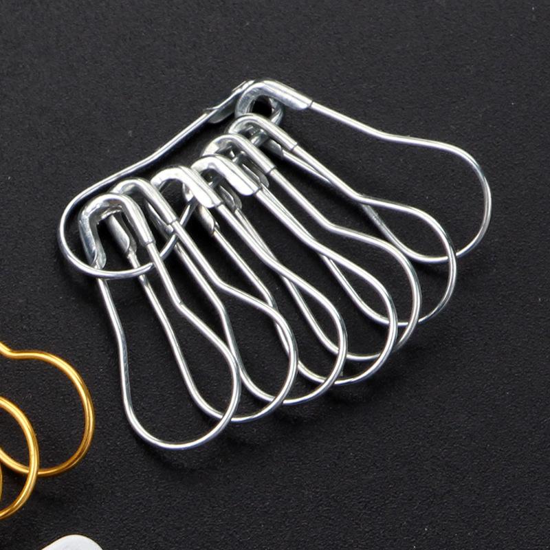 1000Pcs Metal Pins Calabash Gourd Pear Shape Safety Metal Clips Knitting Stitch Marker Tag Hangtag Pins DIY Craft Accessories