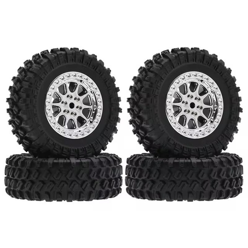 70mm Tire Tyres Wheel For WPL MN B1 B16 B36 B14 B24 C14 C24 C34 D90 MN99S MN45 1/16 RC Car Upgrades Parts