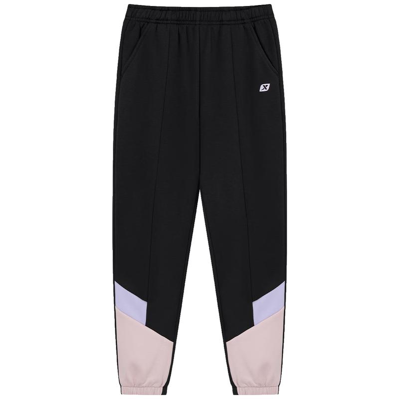 

XTEP Girls Color-Blocked Fleece Lined Cuffed Trousers 160