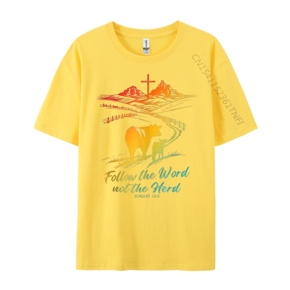 Easter Follow The Word Not The Herd Romans Mens Clothing Plus Size Shirts