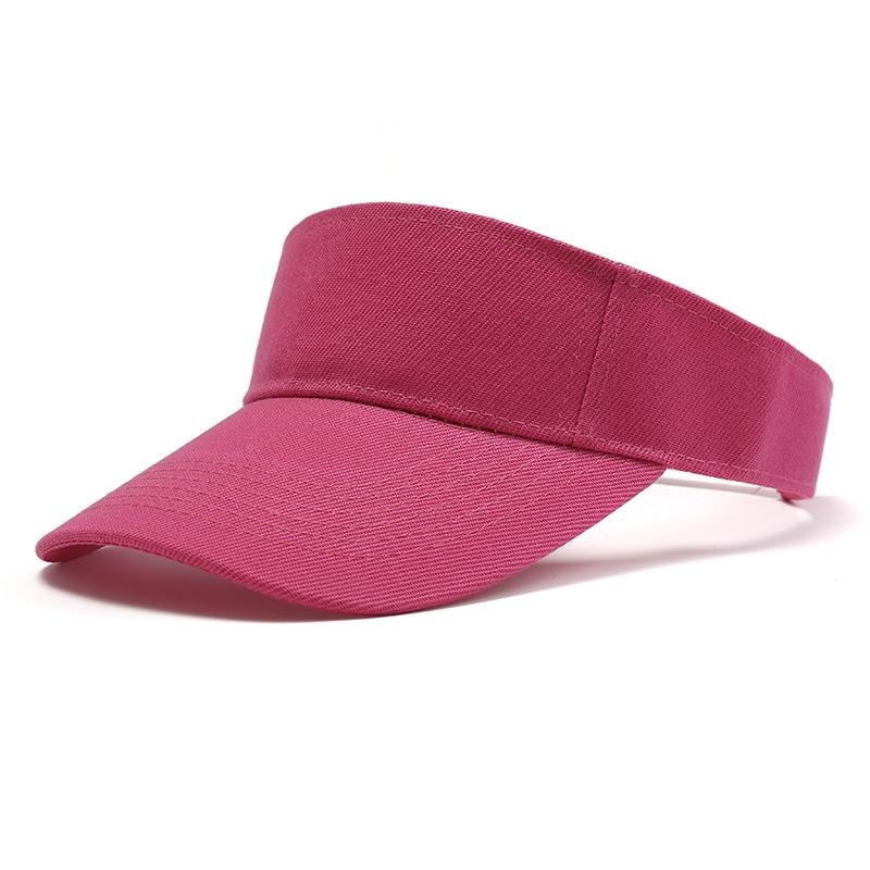 European & American Solid Color Summer Visor Cap - Sun Protection Baseball Sports Hat.