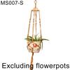 Linen Rope Plants Flowers Pot Hanging Basket Holder Net Garden Balcony Decor