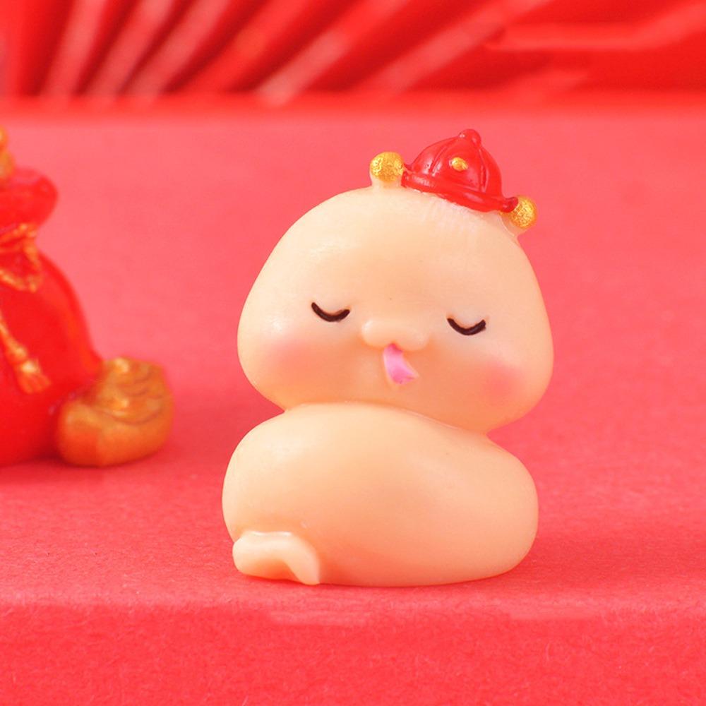 

Традиционная новогодняя статуэтка змеи, симпатичное маленькое украшение в виде змеи, талисман года змеи 2025, детская игрушка Style 5