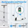 9 In 1 Electric Spin Hand-held Scrubber Digital Display Cordless Cleaner Brush with Telescoping Long Handle for Bathroom Kitchen