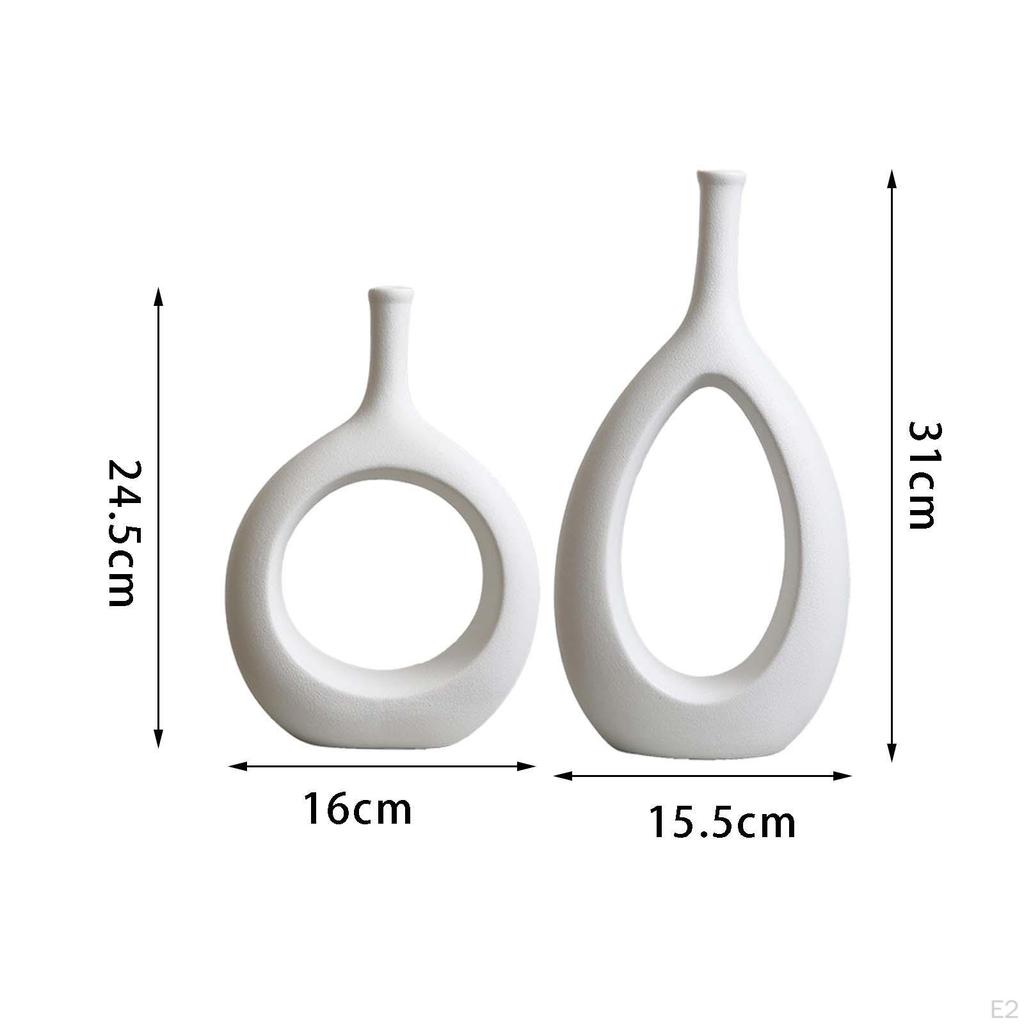 Ceramic Hollow Flower Vases Bud Vase for home and desk Living Room Decoration