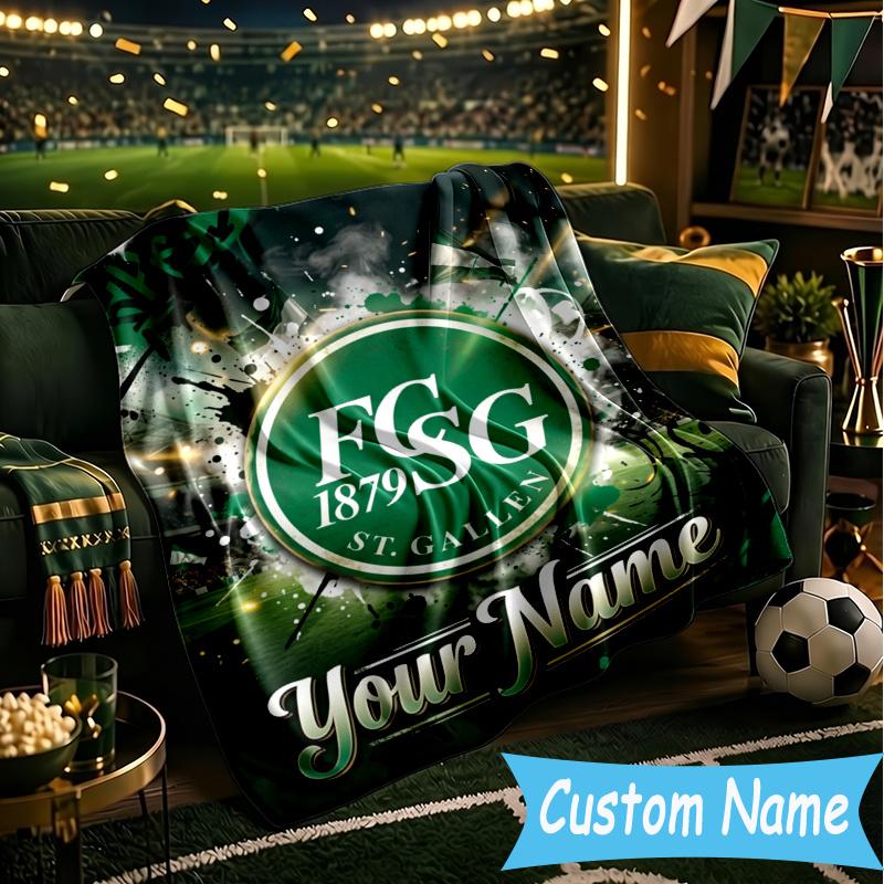 Custom Personalized Blanket FCSG Football Soft Throw Blanket, Suitable for Family and Friends, Sofa Blanket,Home Decor Christmas gift